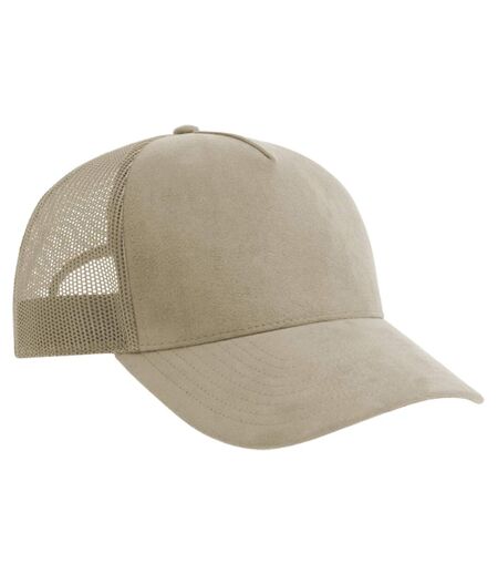 Unisex Adult Rapper 5 Panel Suede Sustainable Trucker Cap Stone Atlantis