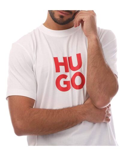 T-shirt Daltorip Homme Blanc Hugo