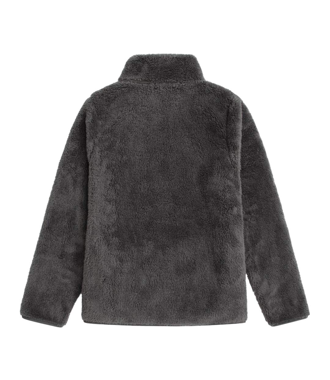 Womens/ladies Teddy Fleece Half Zip Jacket Khaki Animal-4