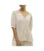 Blouse beige femme vero moda dahlia-1