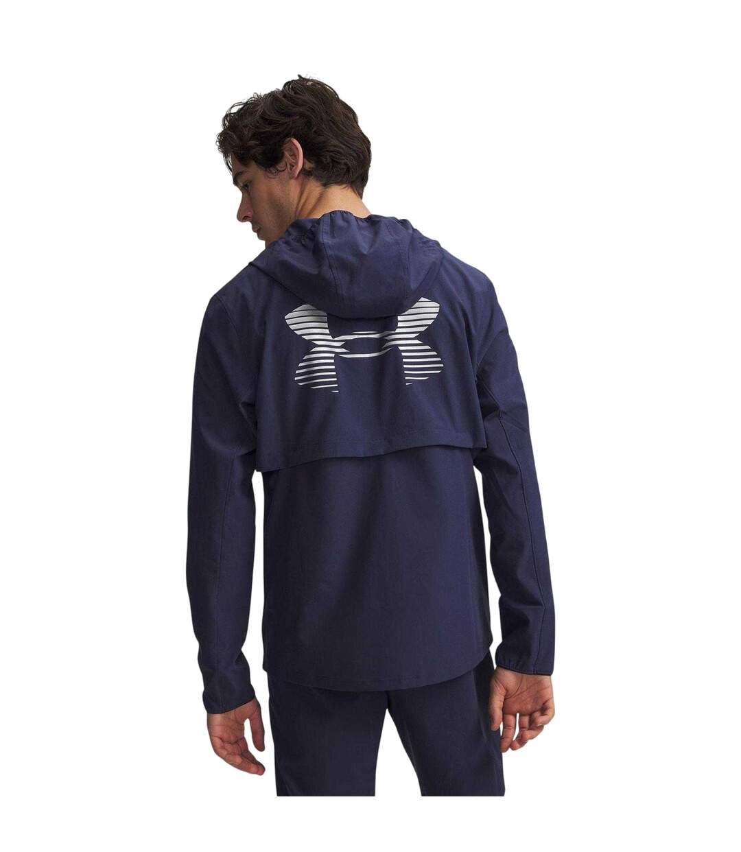 Veste Imperméable Motif/style Logo Homme Bleu Under Armour-3