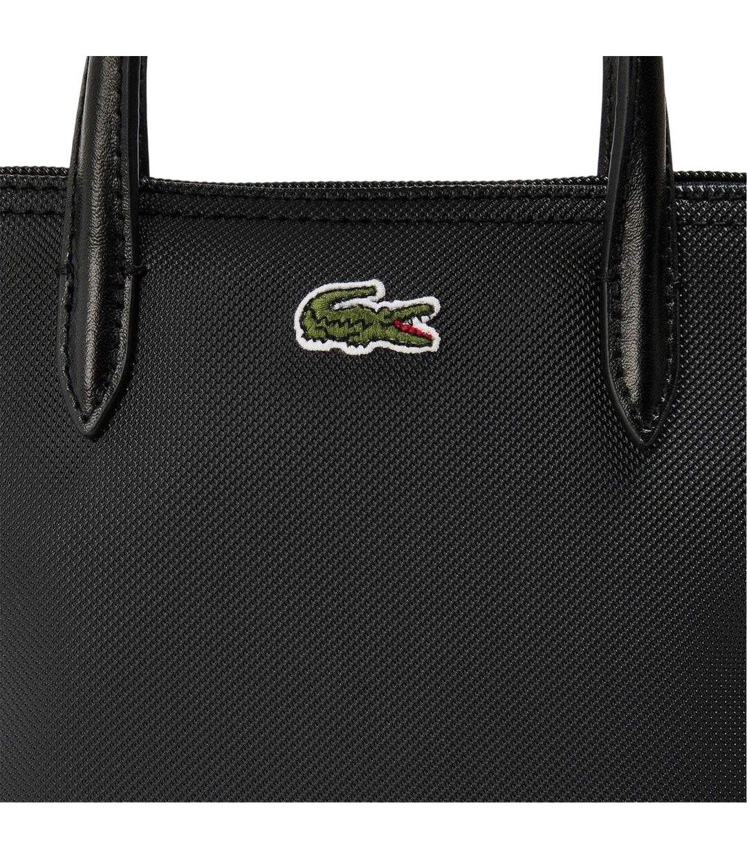 Logo Canvas Crossbody Bag One Size Black Lacoste-4