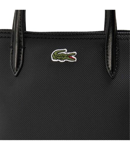 Logo Canvas Crossbody Bag One Size Black Lacoste