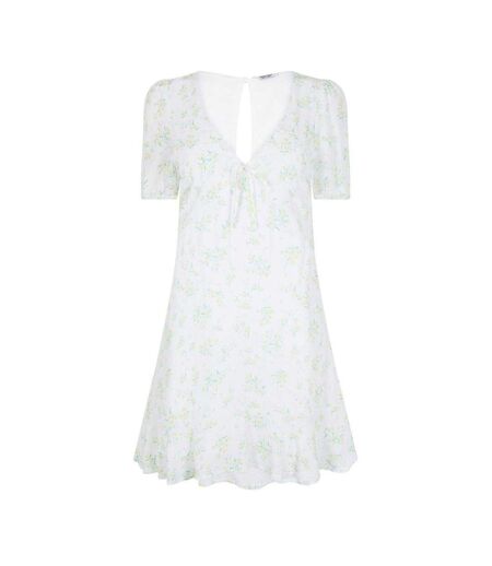 Robe Courte Motif/style Petites Fleurs Femme Blanc Jack Wills