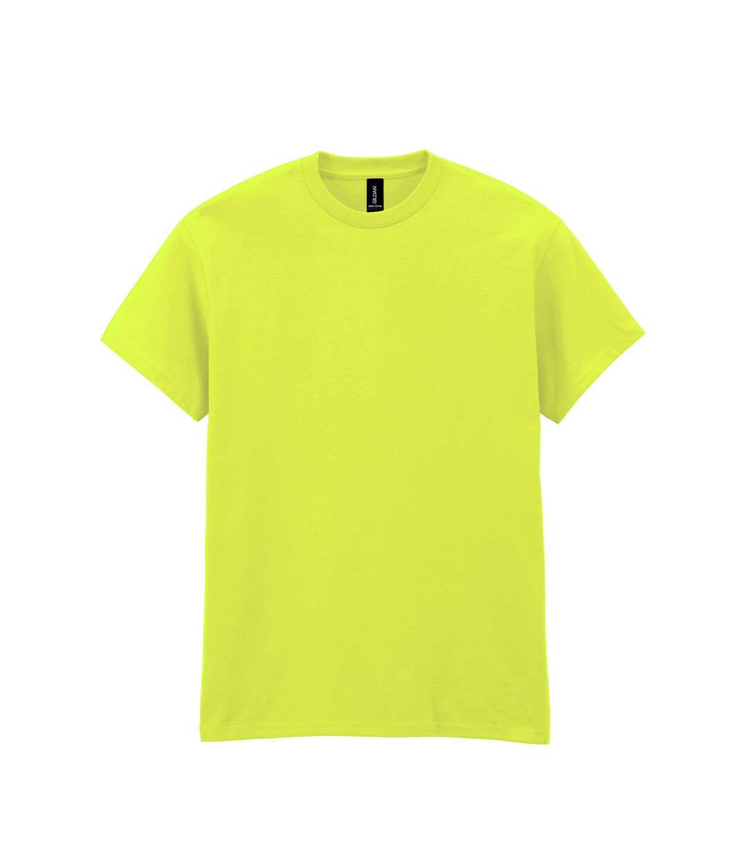 T-shirt À Manches Courtes Homme Vert Fluo Gildan-1