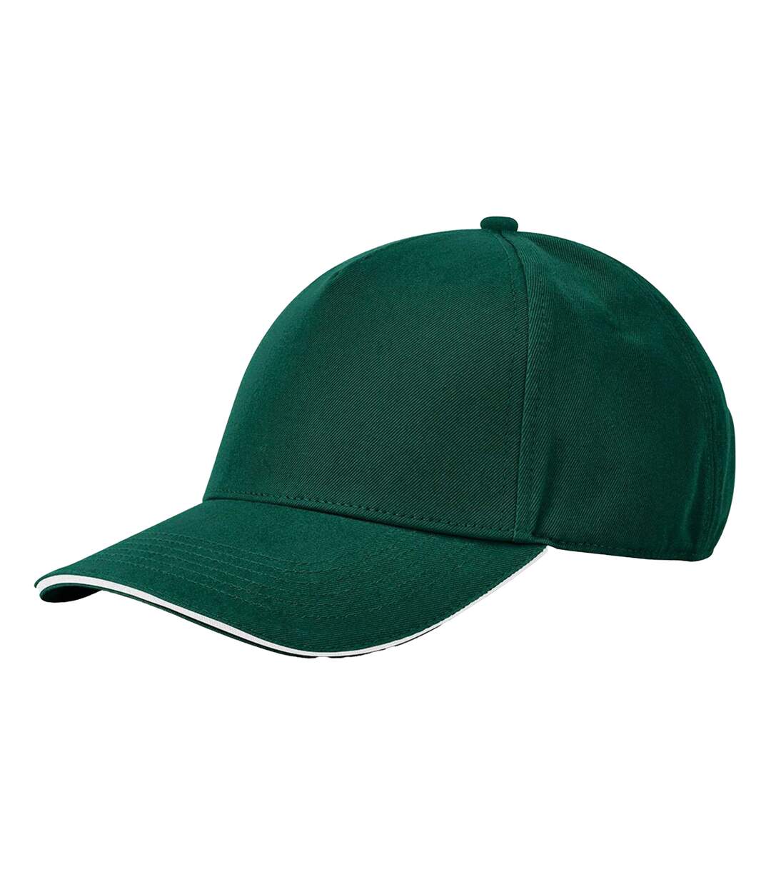 Casquette De Baseball Motif/style 5 Panneaux Earthaware Classic Vert Bouteille Blanc Beechfield-2