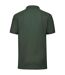 Mens pique polo shirt bottle green Fruit of the Loom