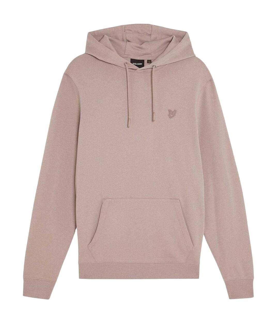Sweat À Capuche Manches Longues Motif/style Logo Brodé Homme Marron Pâle Lyle & Scott-2