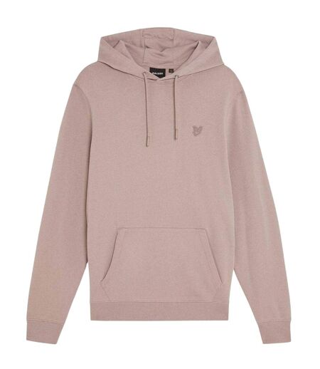 Sweat À Capuche Manches Longues Motif/style Logo Brodé Homme Marron Pâle Lyle & Scott