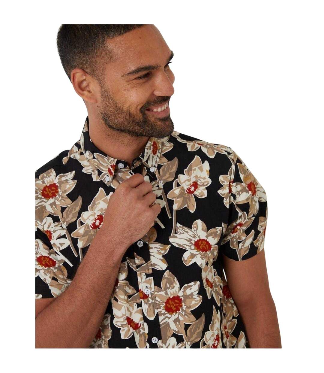 Chemise Bellis Homme Noir Threadbare-4