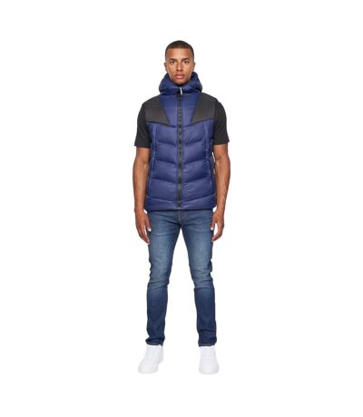 Mens Raymax Gilet Navy Black Duck And Cover