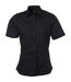 chemise popeline manches courtes - JN679 - femme - noir