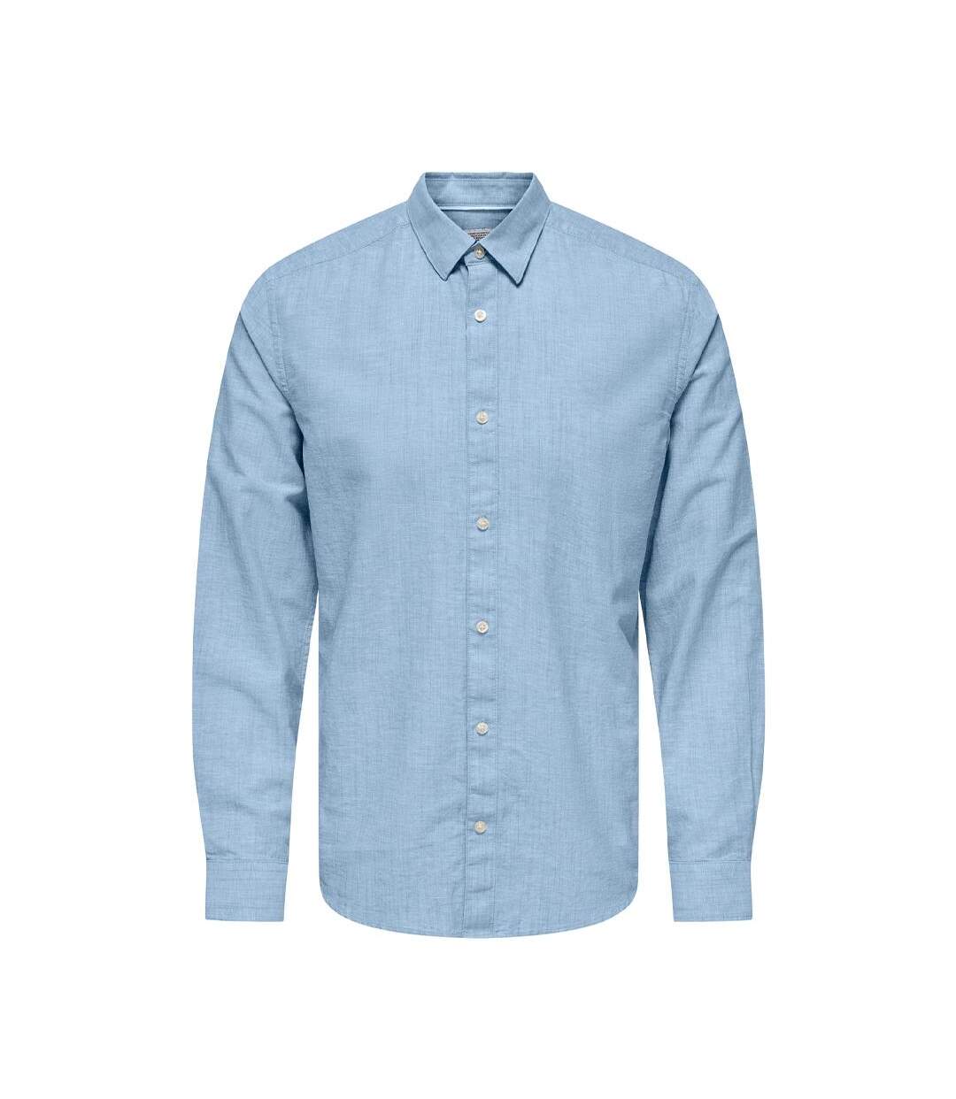 Chemise bleu homme only & sons cantley - l-1