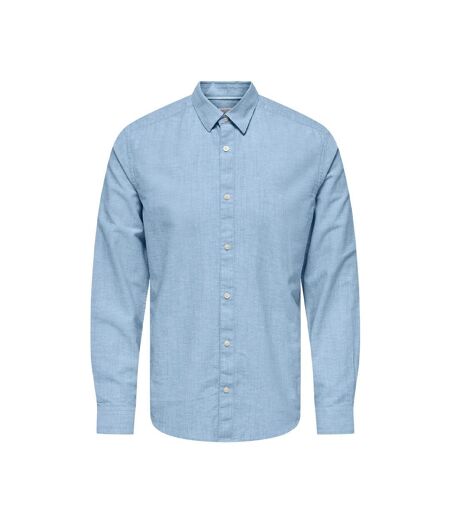 Chemise bleu homme only & sons cantley - l