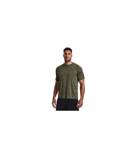T-shirt Manches Courtes Motif/style Chiné Tech 2.0 Homme Vert Olive Under Armour