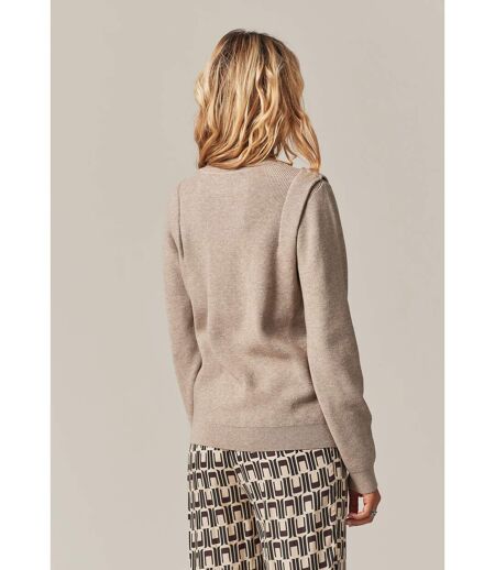 Pull côtelé à col montant pour femme MATYCIA