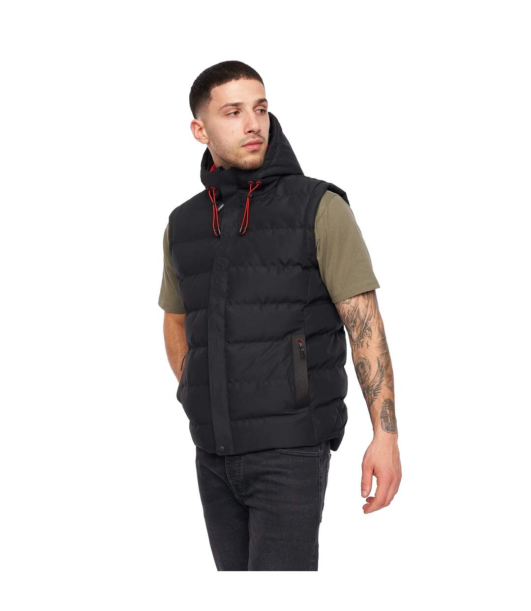 Veste Sans Manches Kampleys Homme Noir Crosshatch-2