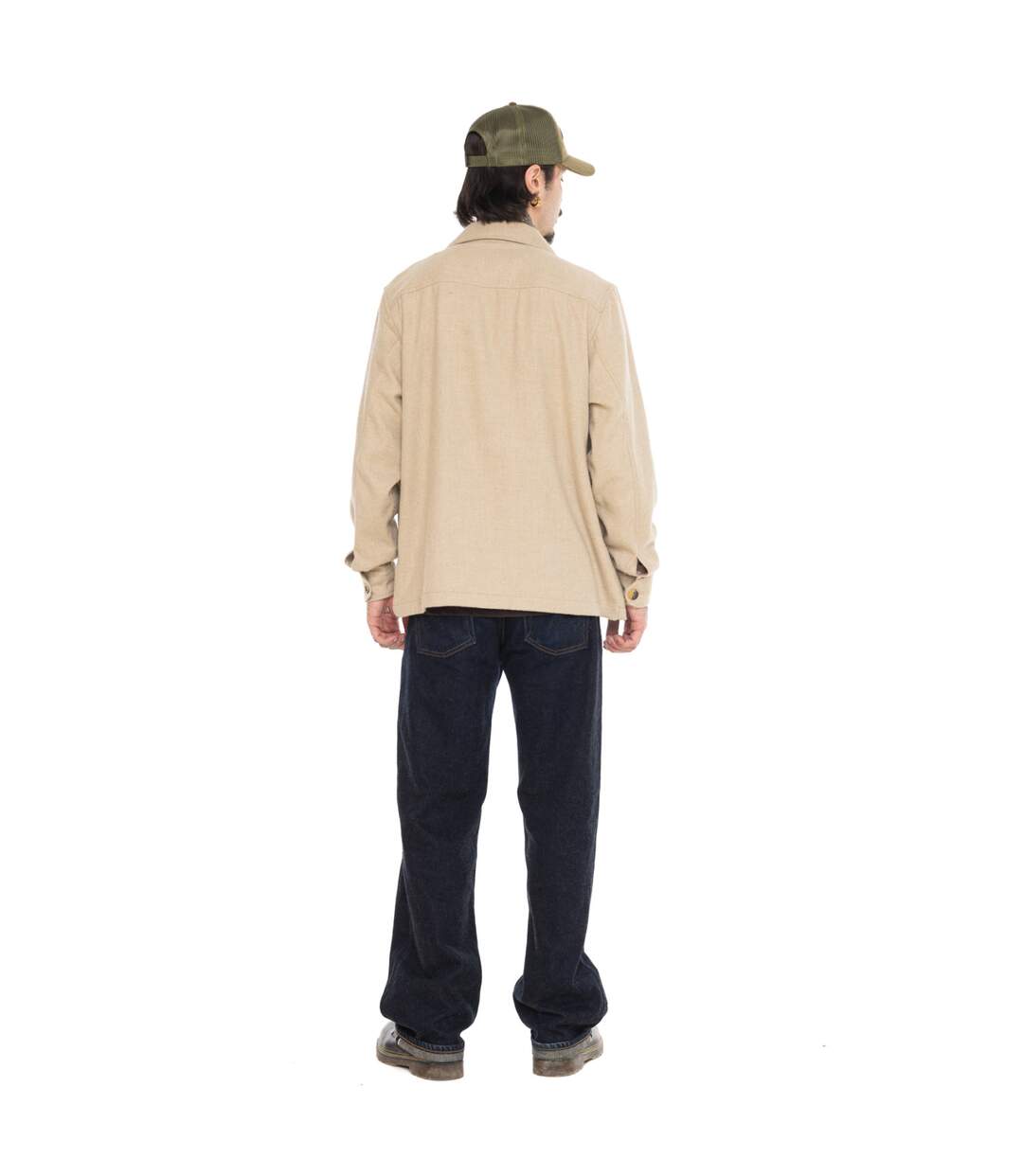 Surchemise homme militaire en flanelle avec poches et écusson Finn Vondutch-5
