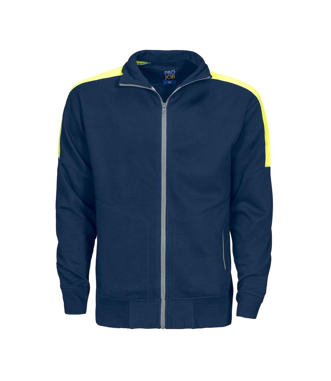 Sweat homme bleu marine / jaune Projob