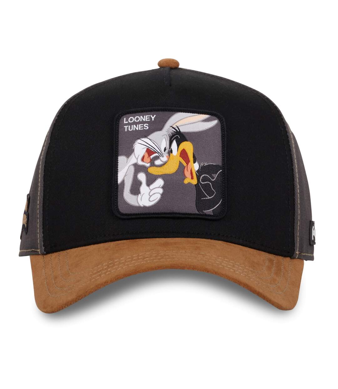 Casquette homme trucker mix de matière Looney Tunes Bugs ans Daffy Capslab-2