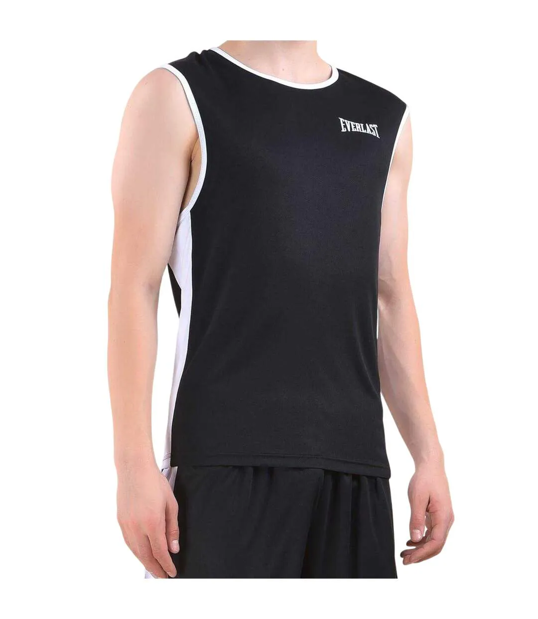 Débardeur De Boxe Homme Noir Blanc Everlast-3