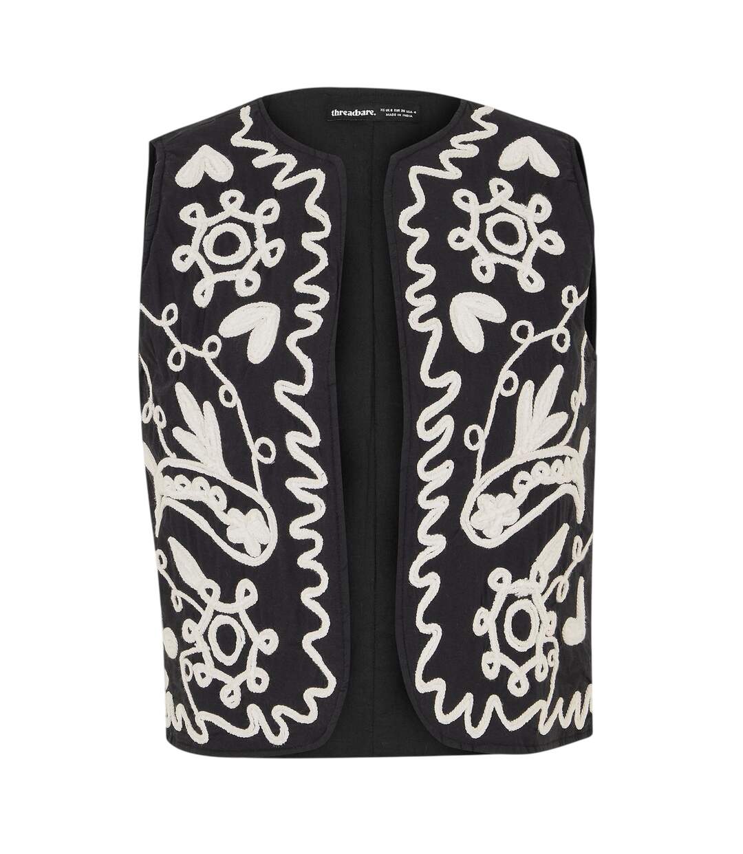 Womens/ladies Tulsi Regular Gilet Black Threadbare-2