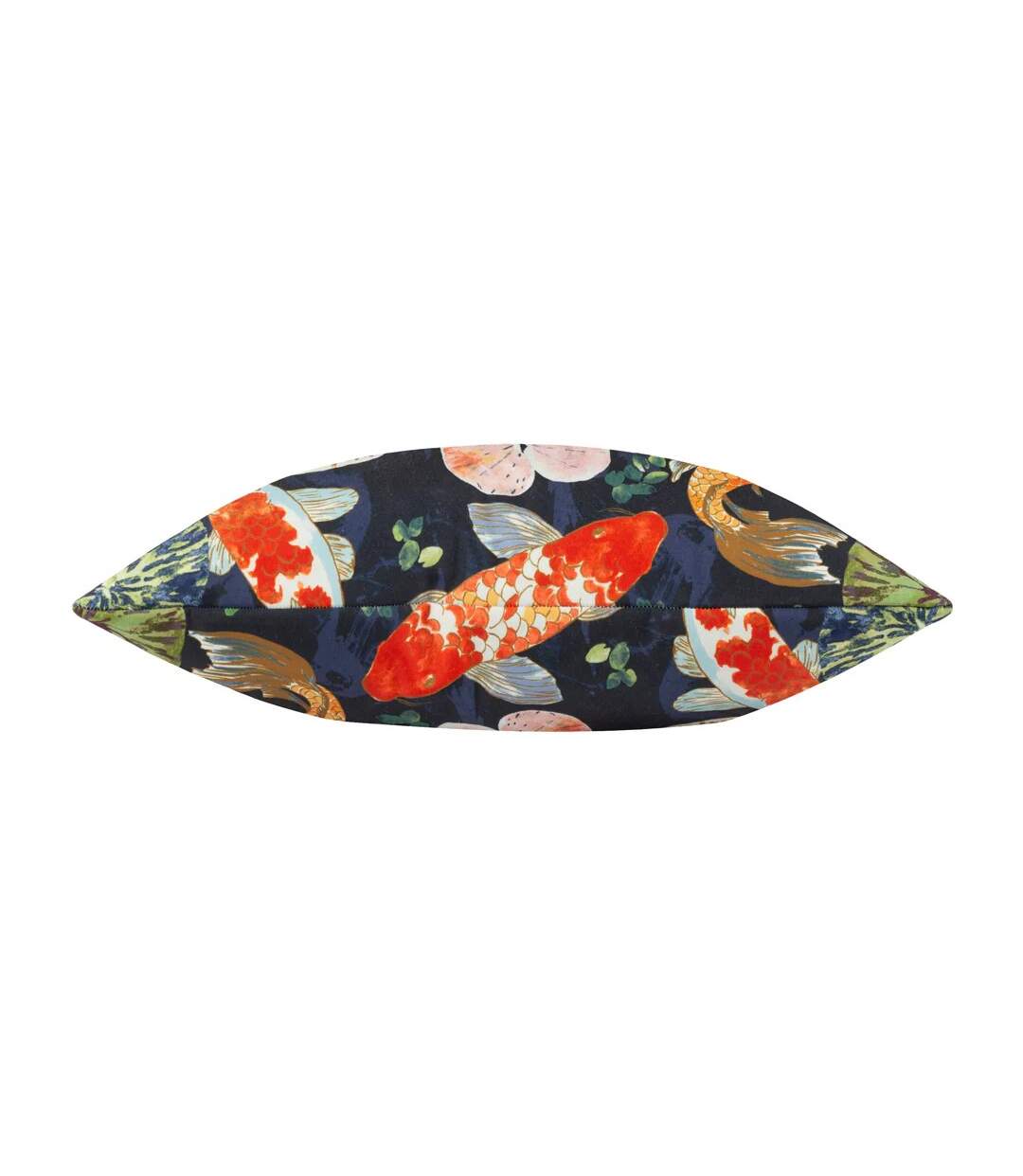 Koi pond outdoor cushion cover 43cm x 43cm midnight Paoletti