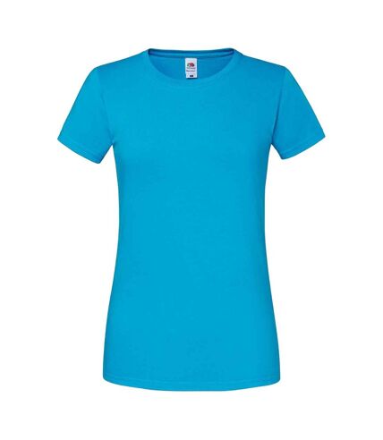 T-shirt ajusté femmes azur Fruit of the Loom