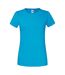 T-shirt ajusté femmes azur Fruit of the Loom