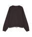 Pull marron foncé femme vero moda gold lux-1