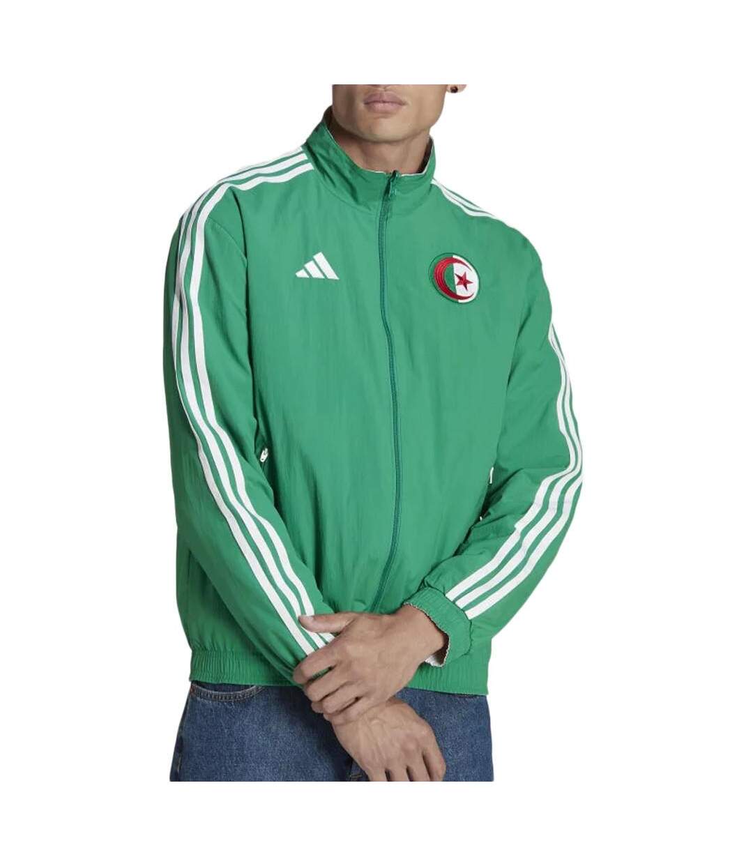 Algérie veste réversible vert/blanc homme adidas faf - l-1