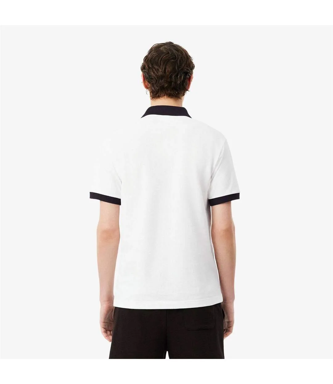 Mens Short-sleeved Polo Shirt Light Beige Lacoste-3