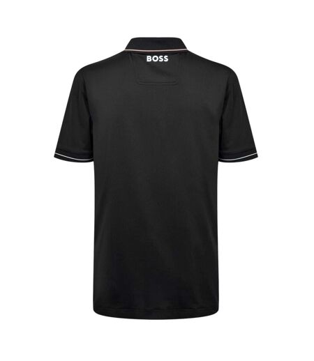 Mens Paul Regular Polo Shirt Black Boss