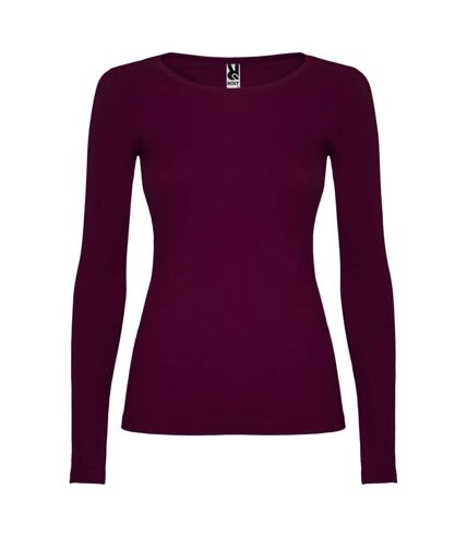 Roly Womens/Ladies Extreme Long-Sleeved T-Shirt (Garnet)