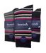 6 Pack Mens Colourful Striped Patterned Dress Cotton Socks in 7 Styles-2