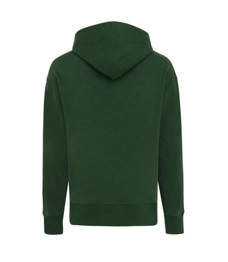 Unisex adult yoho recycled cotton relaxed fit hoodie forest green Iqoniq