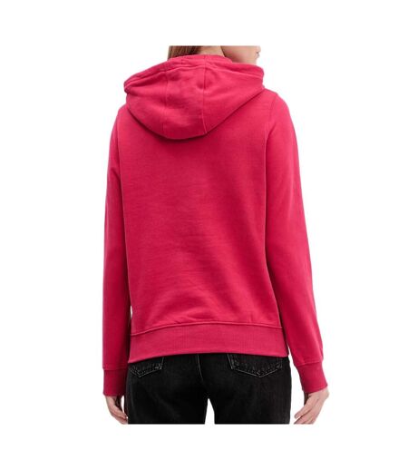Sweat rose foncé femme tommy hilfiger logo 2