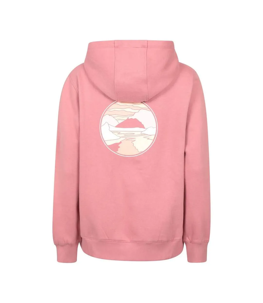 Womens/ladies Landscape Regular Hoodie Pale Pink Mountain Warehouse-2