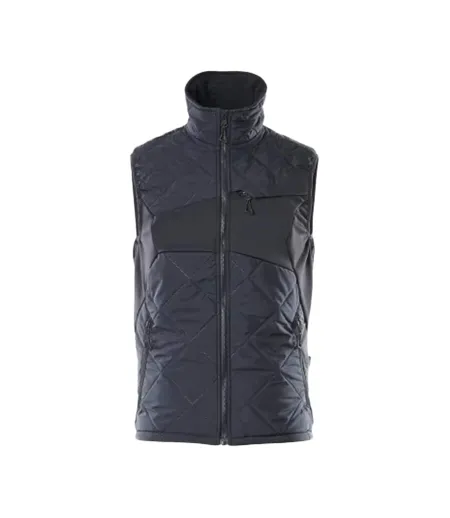 Veste Sans Manches Hiver Motif/style Uni Accelerate Homme Bleu Marine Foncé Mascot