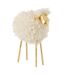 Statuette Déco Design Mouton 25cm Blanc & Or-1