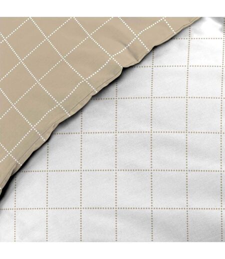 Parure de Lit Réversible 3 Pièces Cadria 200x200cm Naturel