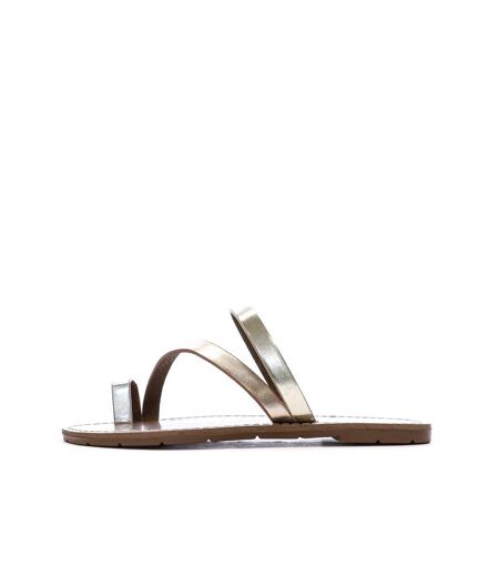 Sandales or/cuivre/argent femme chattawak summer metal