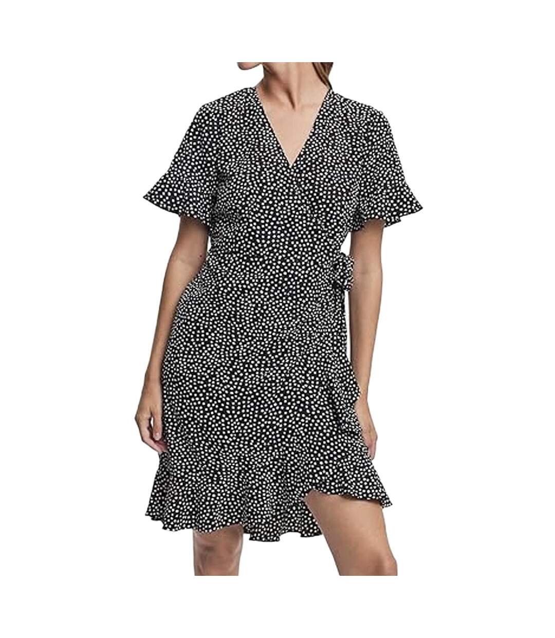 Robe Noire/Blanche Femme Vero Moda Henna - M-1