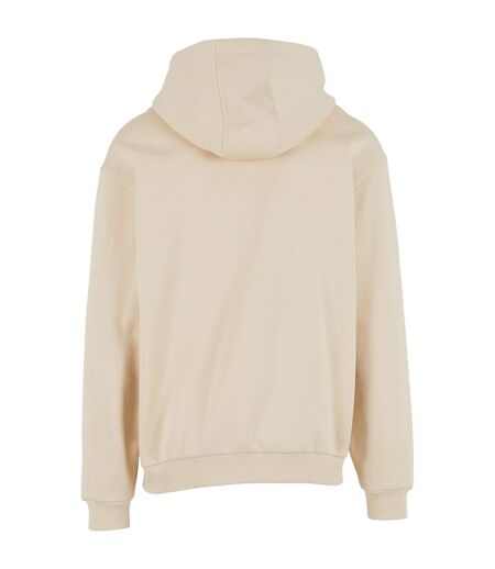 Mens Loose Full Zip Hoodie Sand Build Your Brand