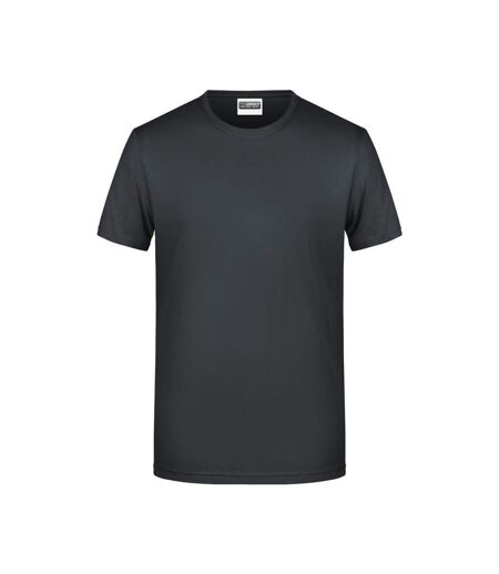 T-shirt Basic Homme Noir James And Nicholson