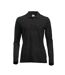 Clique Womens/Ladies Classic Marion Melange Long-Sleeved Polo Shirt (Anthracite)