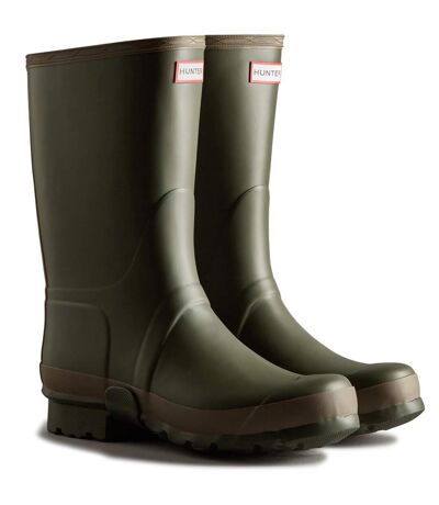 Hunter - Bottes de pluie GARDENER - Homme (Vert kaki foncé / Argile) - UTFS10759