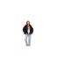 Doudoune À Capuche Motif/style Court Femme Noir Brave Soul-1