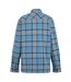 Veste Chemise Motif/style À Carreaux Spennith Homme Gris Bleu Regatta-3