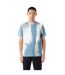 Mens All-over Print Logo T-shirt Blue White Emporio Armani-4